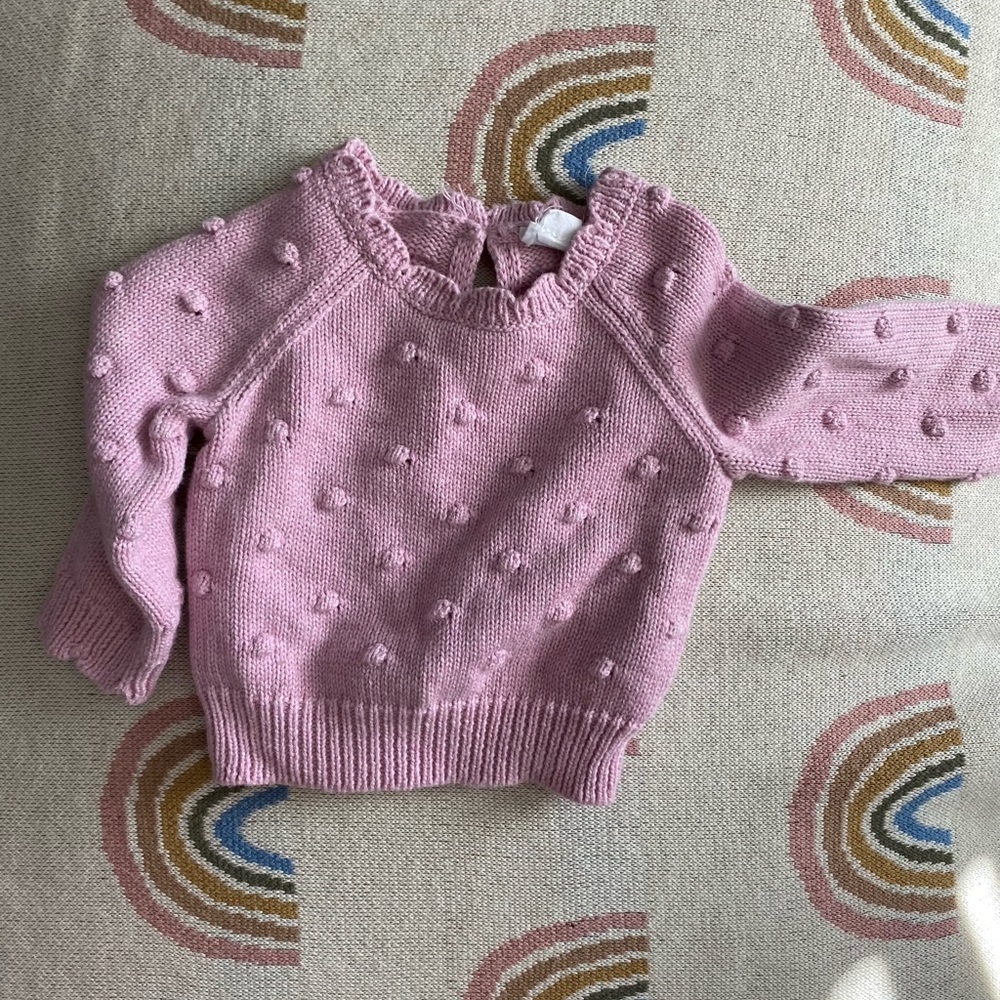 Jamie Kay popcorn sweater 0/3m
